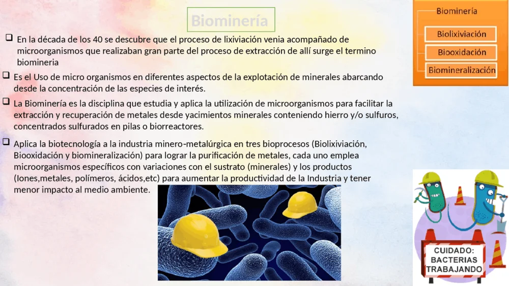 Diferencia entre biominería y biolixiviación