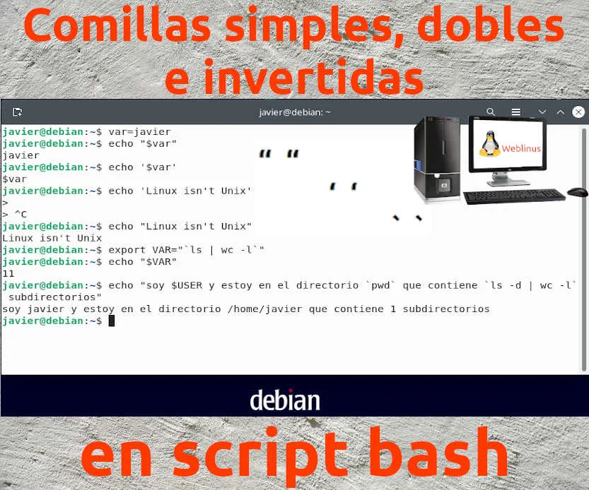 Diferencia entre comillas simples y dobles