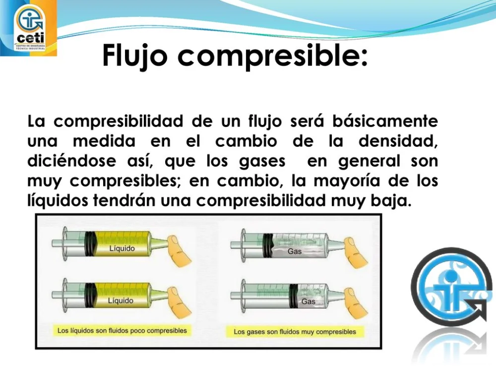 Diferencia entre flujo compresible e incompresible