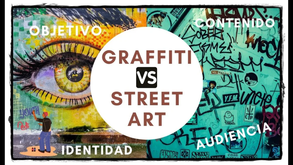 Diferencia entre el grafiti y el arte callejero