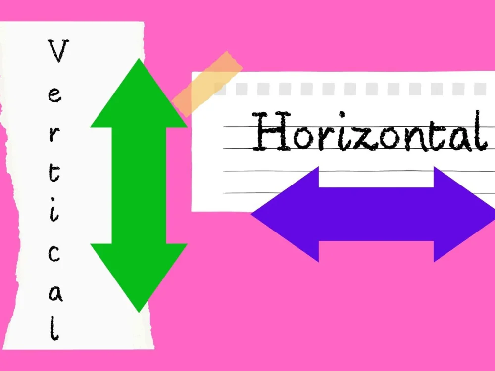 Diferencia entre horizontal y vertical