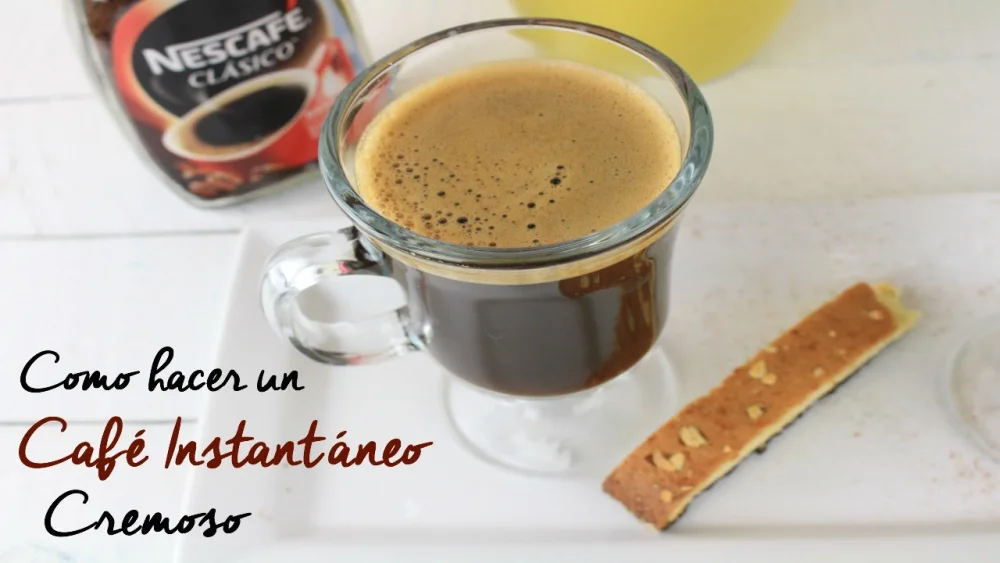 ¿Cómo se hace el café instantáneo?