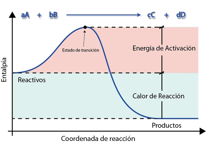 Diferencia entre energía de activación y energía umbral