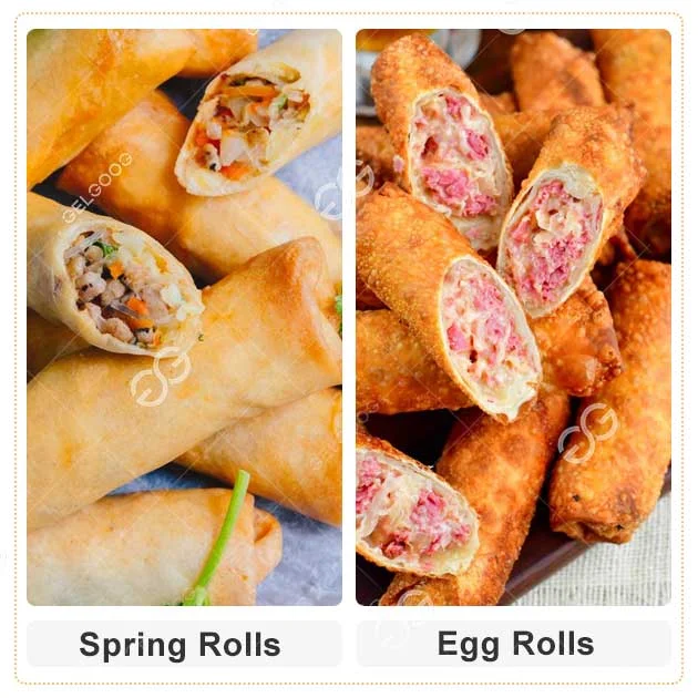 Diferencia entre un rollo de huevo y un rollo de primavera