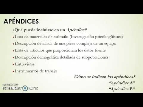 Cómo escribir un apéndice para un trabajo de investigación Educación