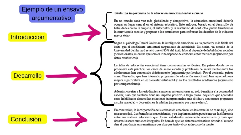Cómo escribir un ensayo argumentativo Educación