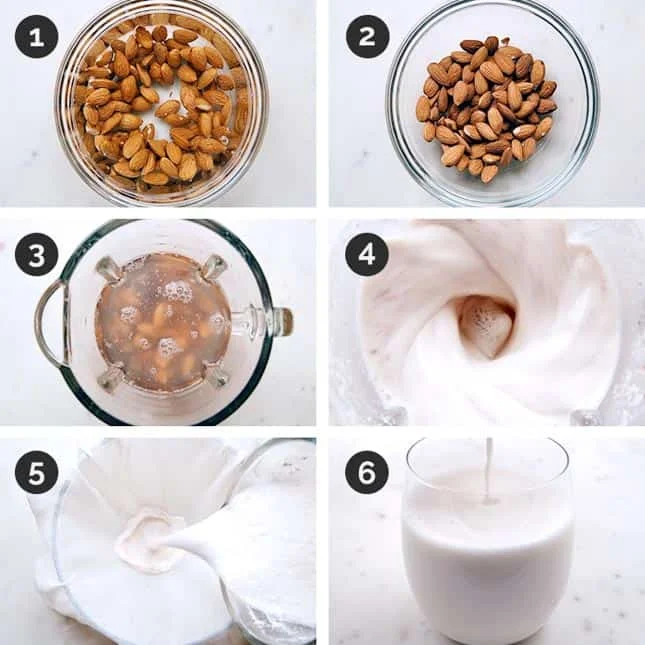 ¿Cómo se hace la leche de almendras?