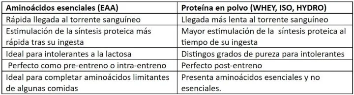 Diferencia entre aminoácidos y ácidos grasos