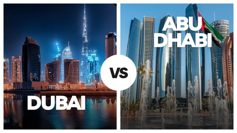 Diferencia entre Dubái y Abu Dabi