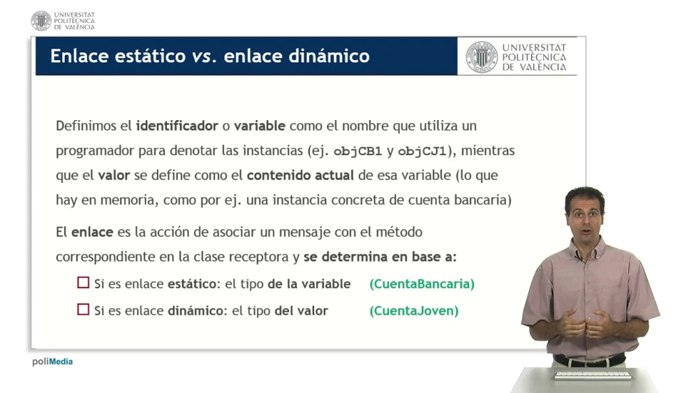 Diferencia entre enlaces estáticos y dinámicos
