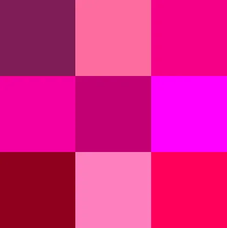 Diferencia entre fucsia y rosa fuerte
