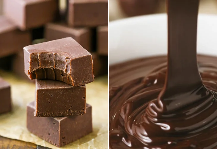 Diferencia entre fudge y ganache