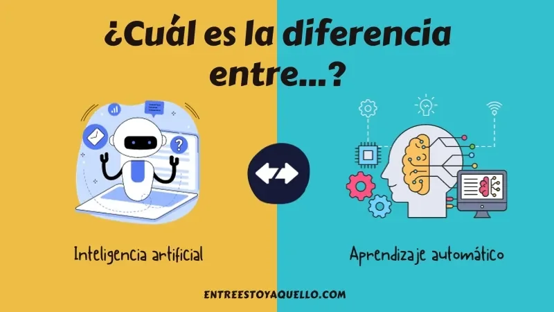 Diferencia entre IA y aprendizaje automático