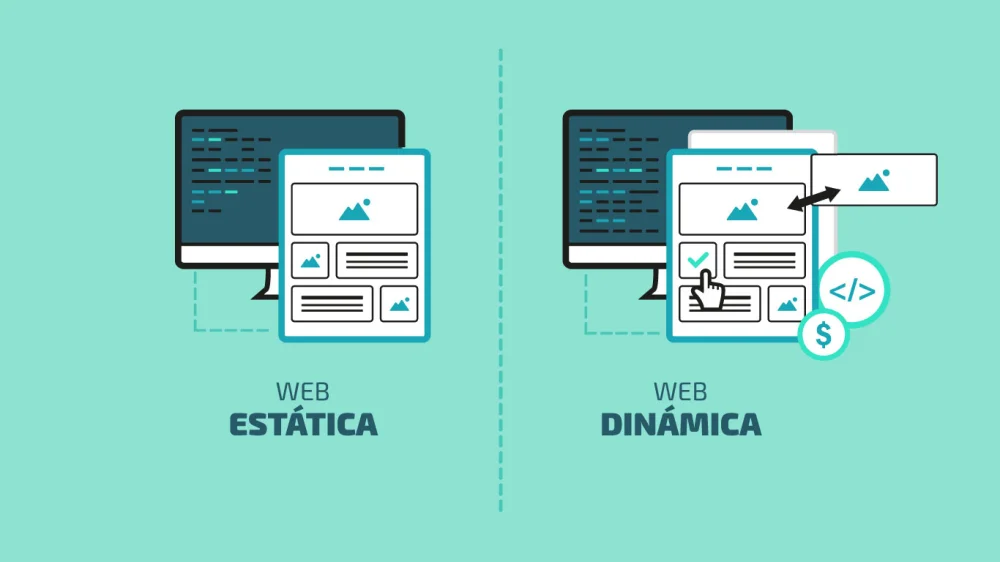 Diferencia entre un sitio web estático y uno dinámico