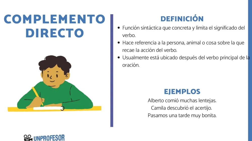 ¿Cuál es la función de un complemento objetivo?