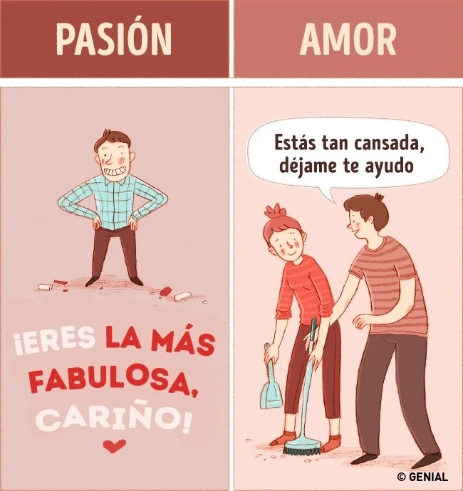 Diferencia entre amor y pasión