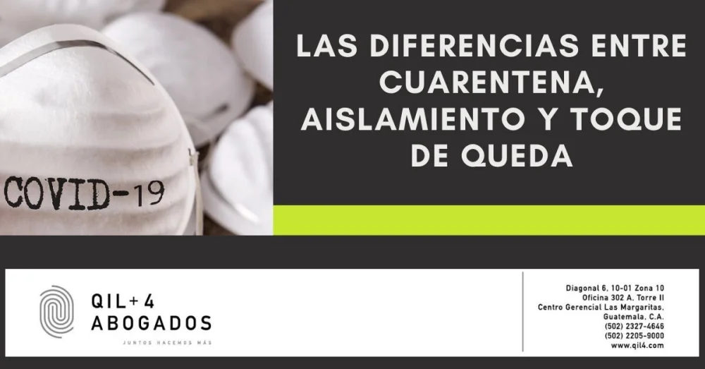 Diferencia entre confinamiento y toque de queda
