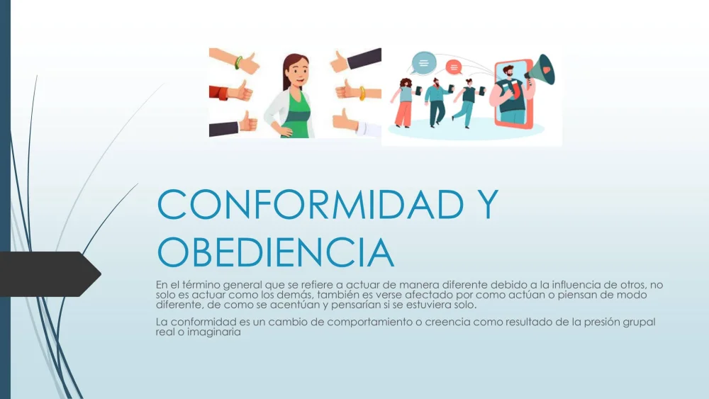 Diferencia entre conformidad y obediencia