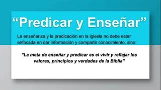 Diferencia entre enseñar y predicar