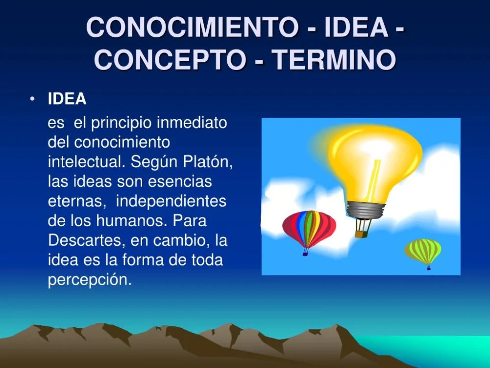 Diferencia entre ideas y conceptos
