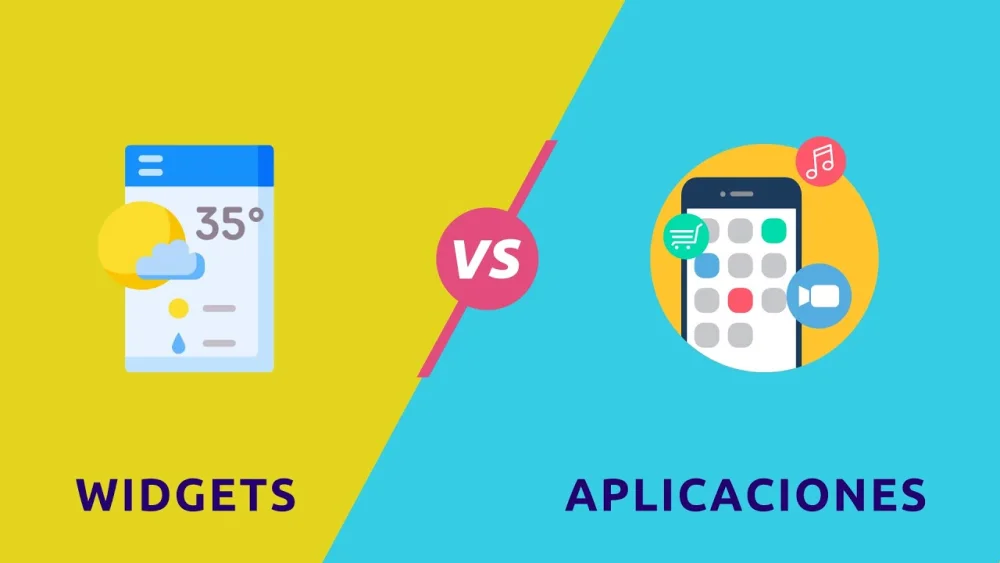 Diferencia entre un widget y una aplicación