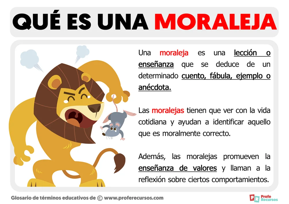 ¿Cuál es la moraleja de una historia?