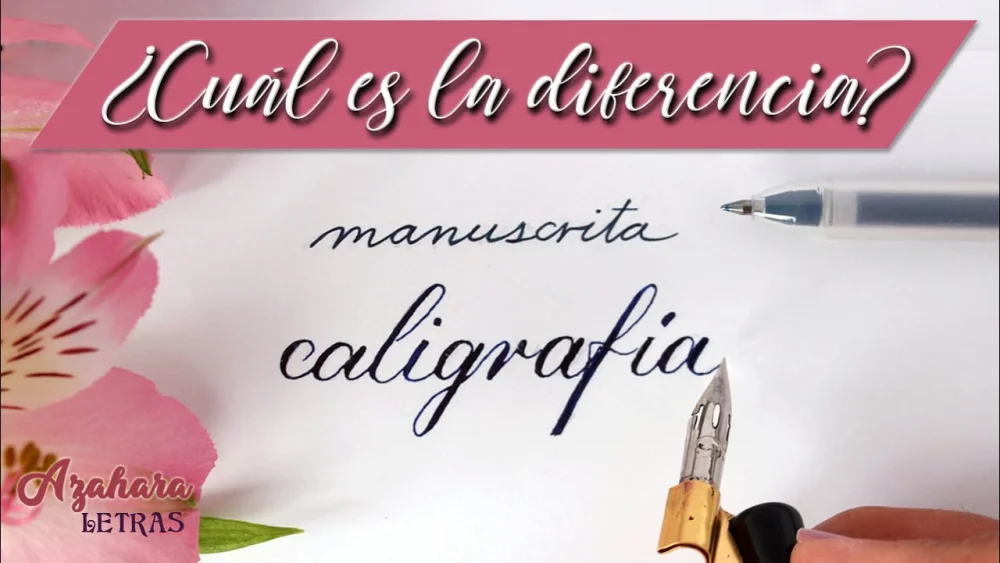 Diferencia entre caligrafía y escritura cursiva