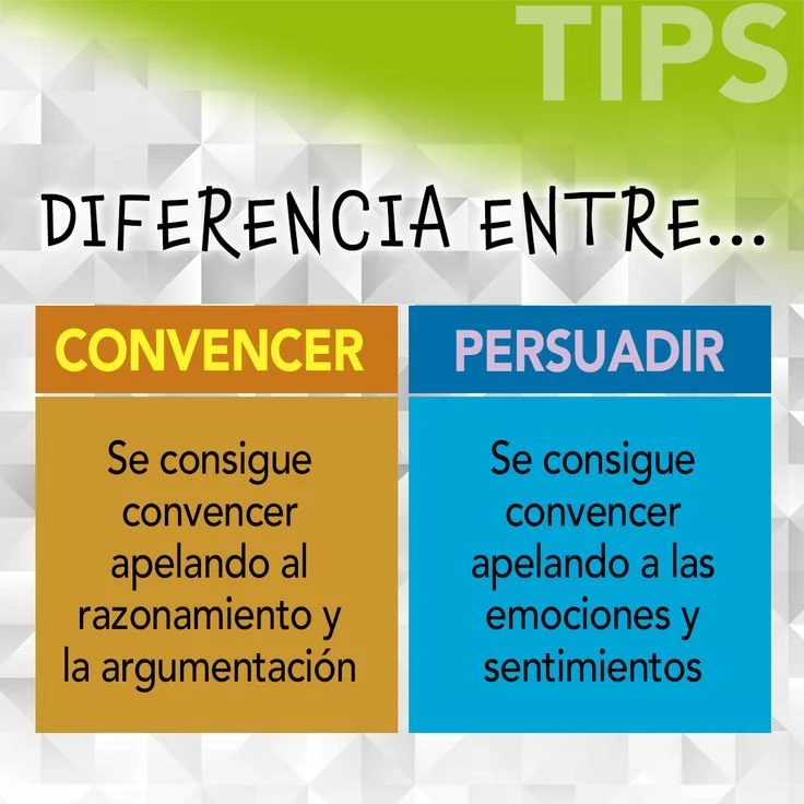 Diferencia entre convencer y persuadir