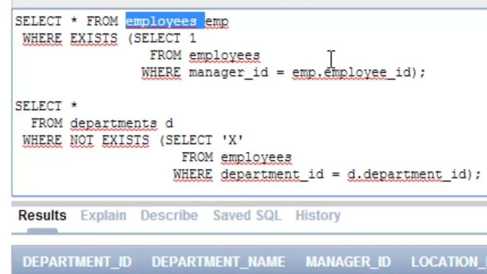 Diferencia entre IN y EXISTS en Oracle