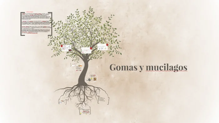 Diferencia entre la goma y el mucílago