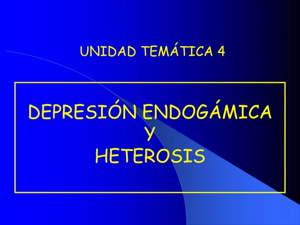 Diferencia entre la heterosis y la depresión endogámica