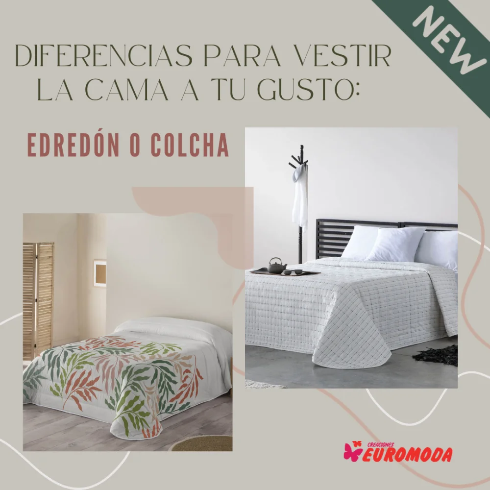 Diferencia entre una colcha y un edredón