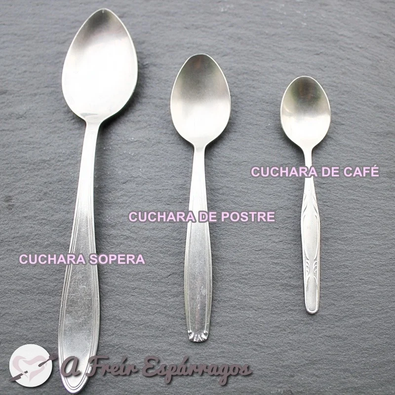 Diferencia entre una cucharada y una cucharadita