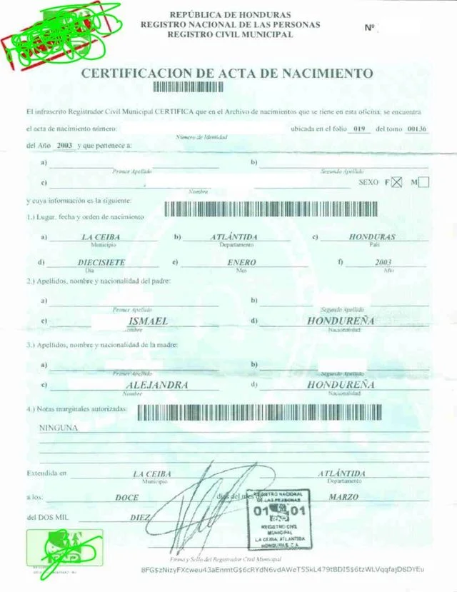 Cómo obtener una copia del certificado de nacimiento General