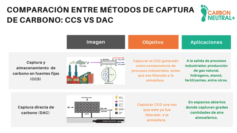 Diferencia entre captura y secuestro de carbono