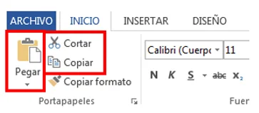 Diferencia entre cortar y copiar