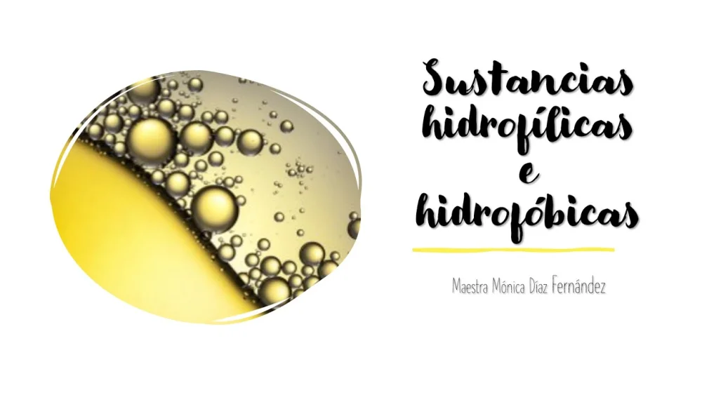 Diferencia entre moléculas hidrófobas e hidrófilas