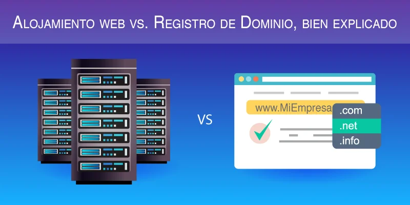 Diferencia entre registro de dominio y alojamiento web