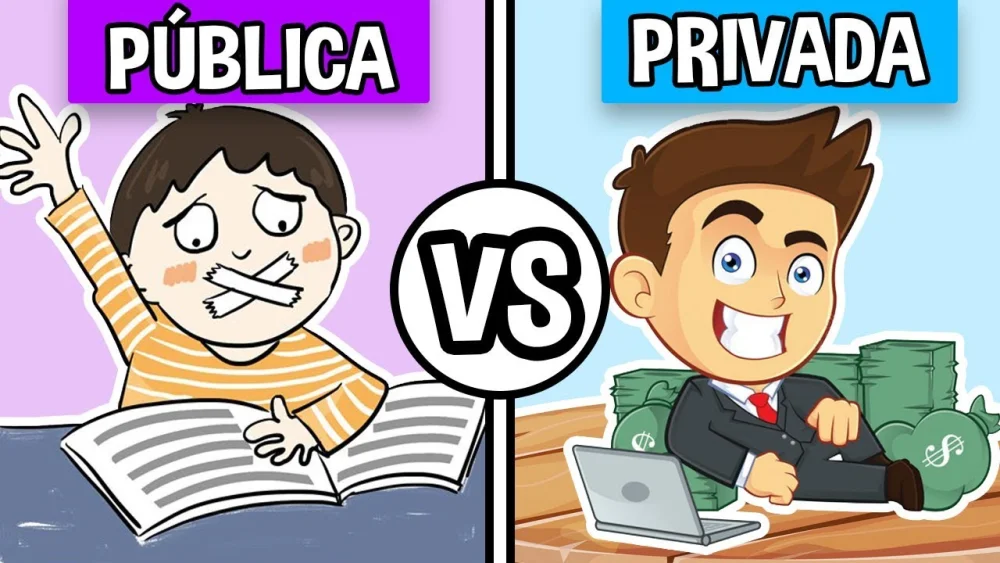Diferencia entre una escuela pública y una escuela privada