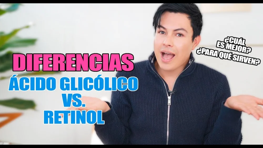 Diferencia entre el ácido glicólico el ácido hialurónico y el retinol