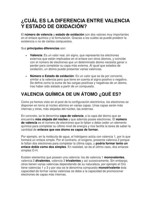 Diferencia entre el número de coordinación y el número de oxidación
