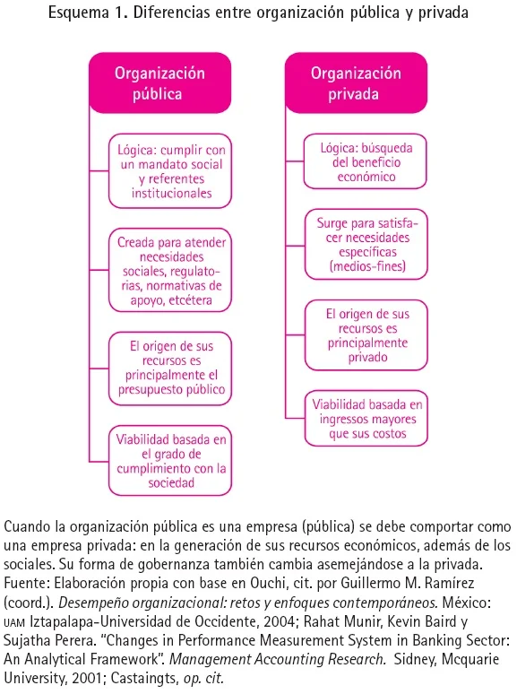 Diferencia entre institución y organización