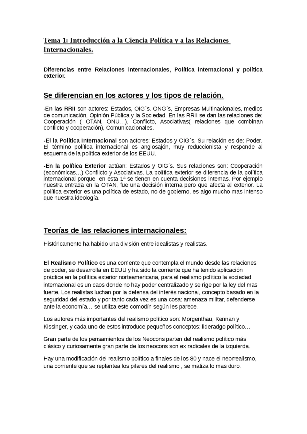Diferencia entre relaciones internacionales y política internacional