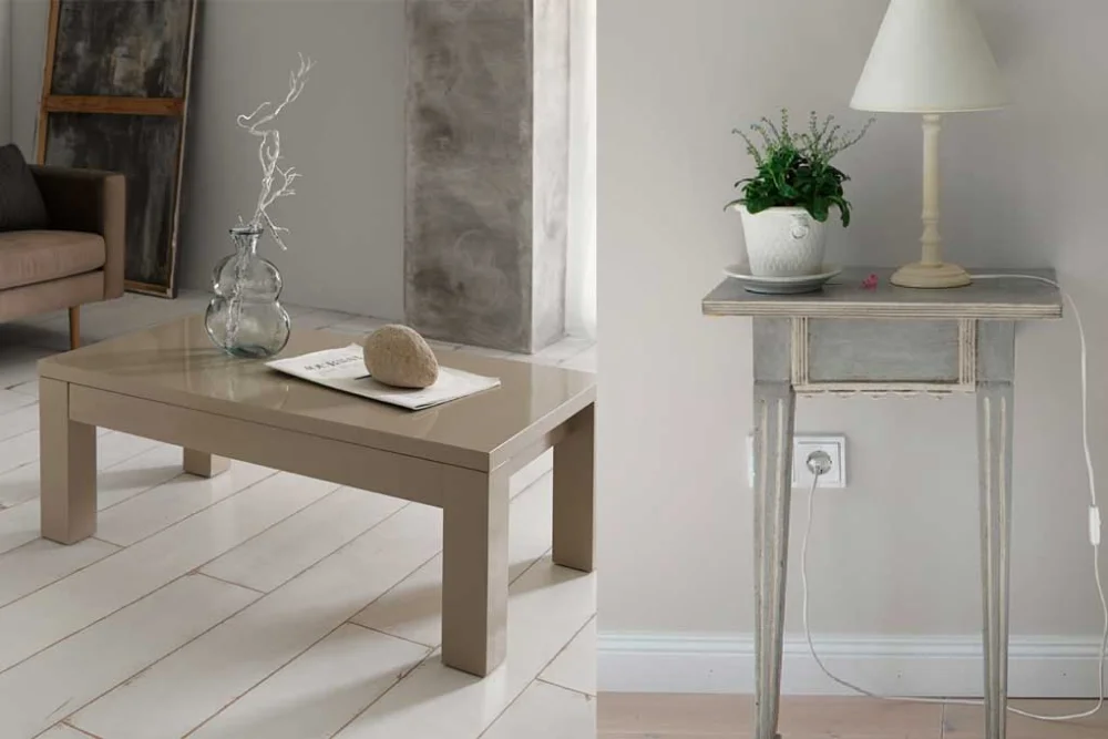 Diferencia entre una mesa auxiliar y una mesa auxiliar