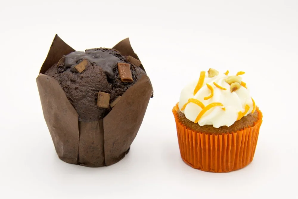 Diferencia entre muffin y cupcake