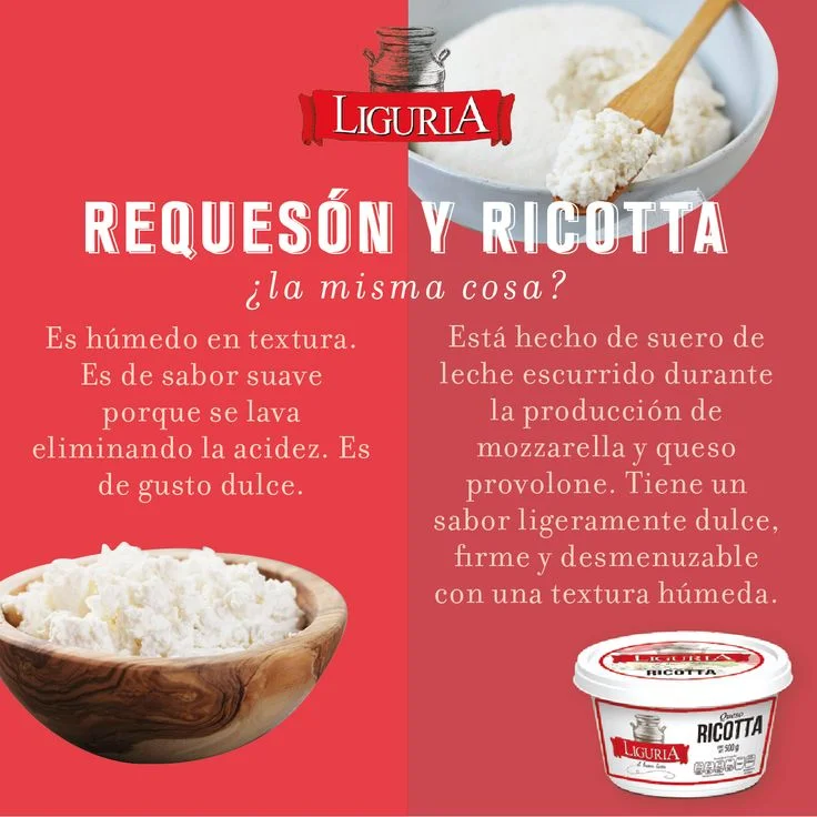 Diferencia entre requesón y ricotta