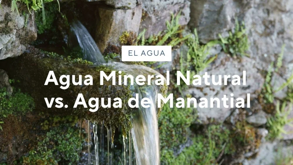 Diferencia entre el agua purificada y el agua de manantial