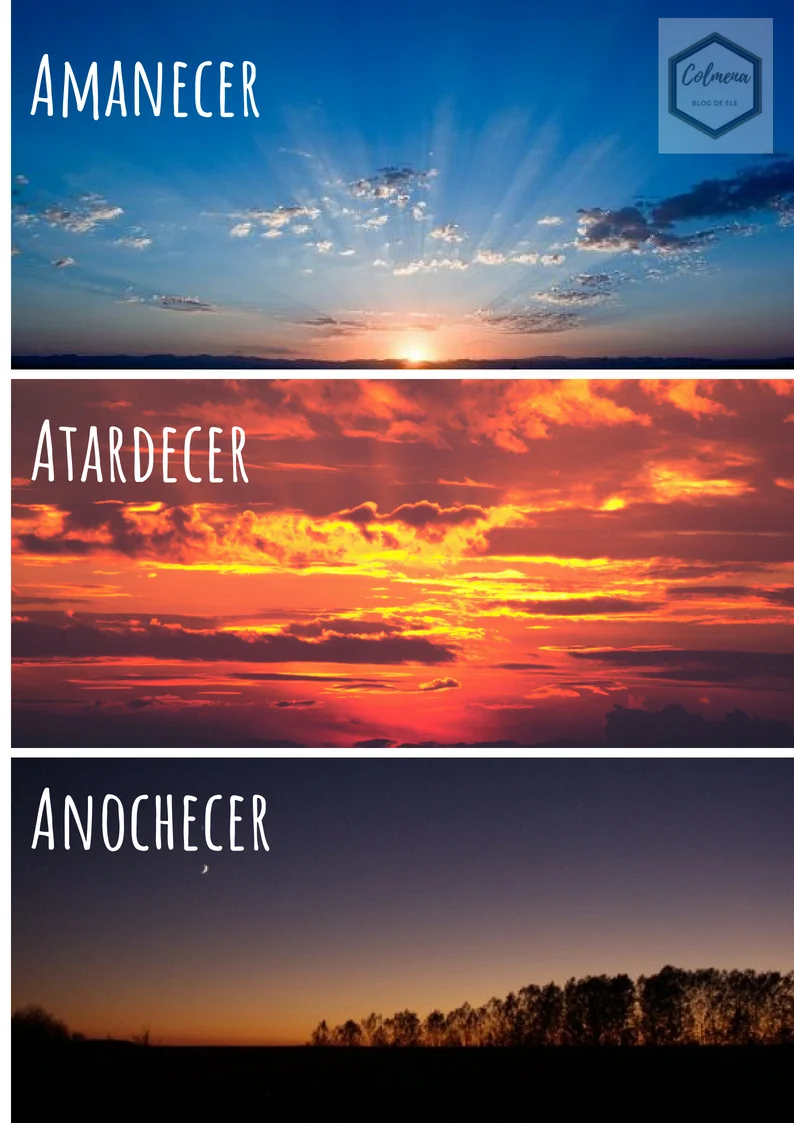 Diferencia entre el amanecer y el anochecer