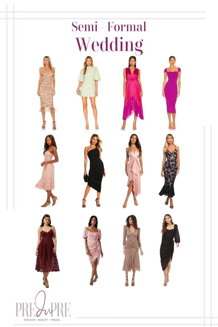 ¿Qué es el atuendo semiformal para una boda?