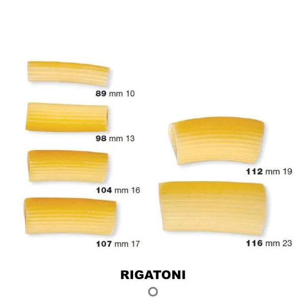 Diferencia entre rigatoni y tortiglioni